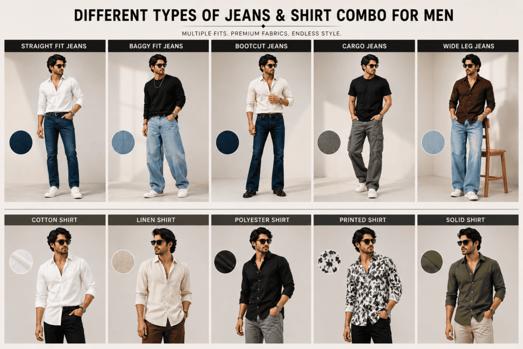 Jeans and Shirt Combo for Men jeanshirt